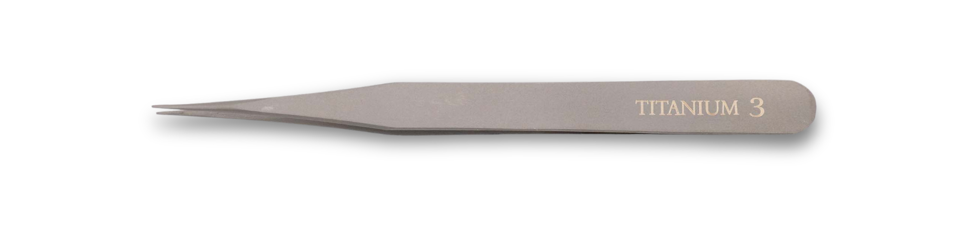 Titanium watchmakers tweezers #3 with ultra-fine point, non-magnetic precision tool for clock and watch repair
