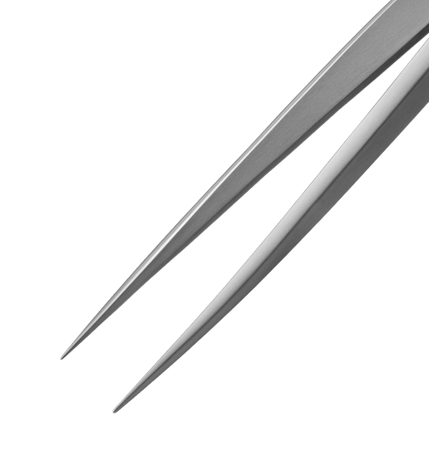 Titanium watchmakers tweezers #5 with ultra-fine point, non-magnetic precision tool for clock and watch repair