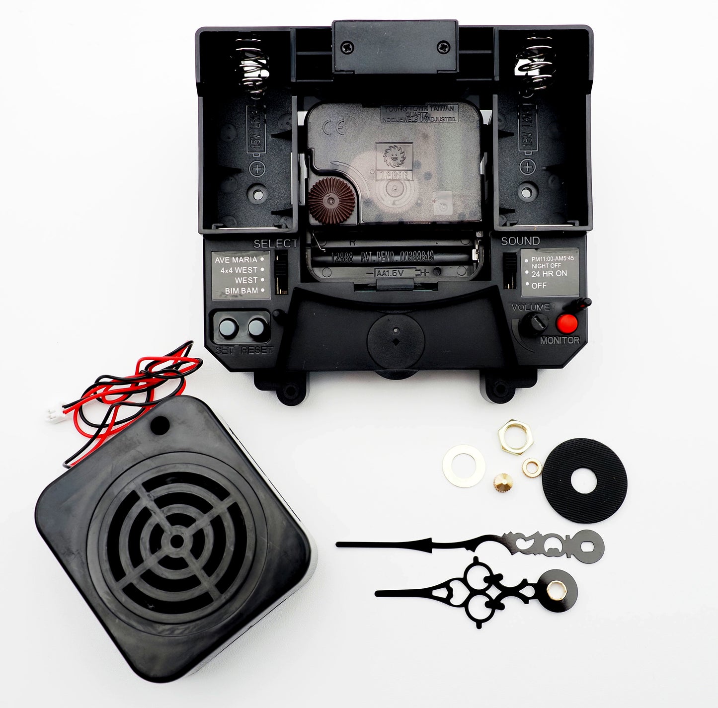 Hermle 2115/2114 Quartz Clock Movement Conversion Kit – Replacement for 2114 & 2115 - Triple Chime
