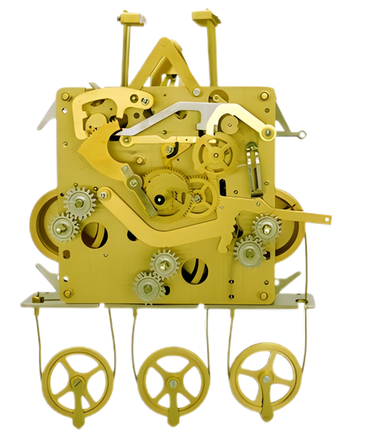 Urgos UW32333 mechanical grandfather clock movement with triple chime, German made replacement for Urgos 32/11 and 32761 movements