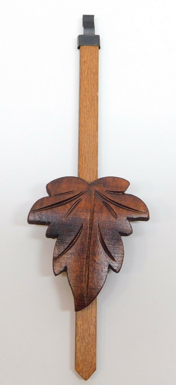 Cuckoo Clock Pendulum 2.5" Maple Leaf Style Brown German Made 7 1/2" Length