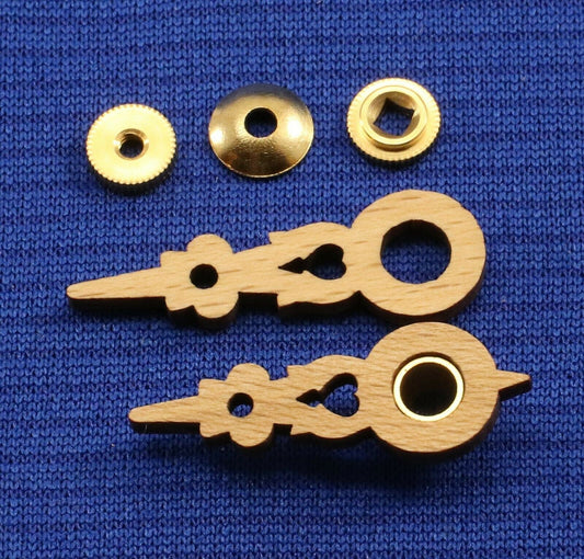 Regula Cuckoo Clock Hands For 60 mm or 2 1/4" Dial Wood w/ Nuts