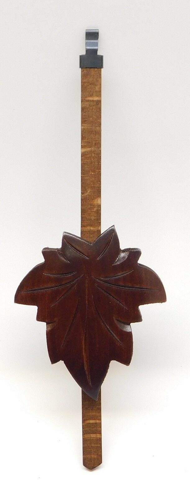 Cuckoo Clock Pendulum 3" Maple Leaf Style Brown German Made 8 3/4" Length