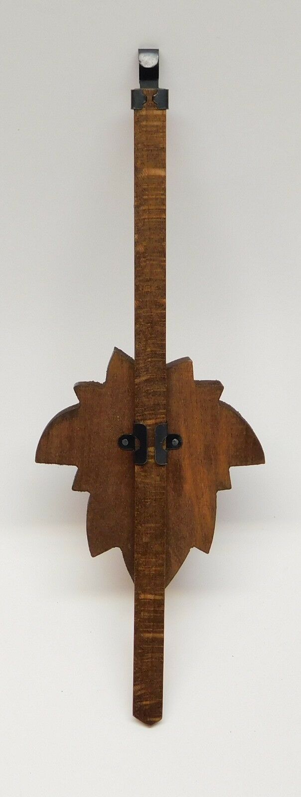Cuckoo Clock Pendulum 3" Maple Leaf Style Brown German Made 8 3/4" Length