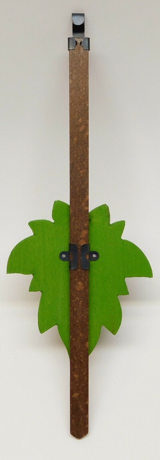Green Maple Leaf Cuckoo Clock Pendulum with Timekeeping Adjustment