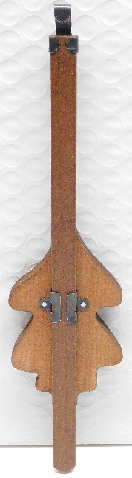 Cuckoo Clock Pendulum 2" Wide Oak Leaf Style Brown German Made 7 1/2" Length