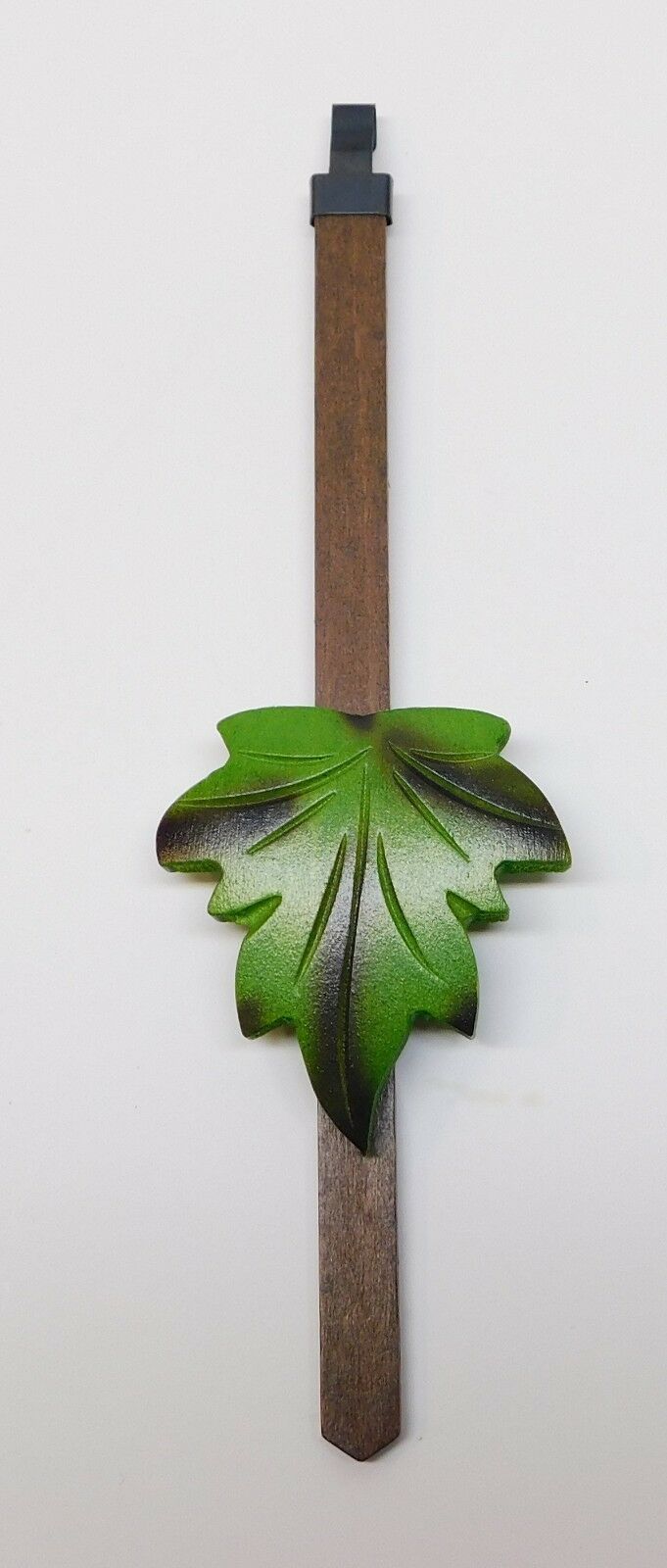 Cuckoo Clock Pendulum 2" Maple Leaf Style NEW GREEN German Made 7 1/4" Length