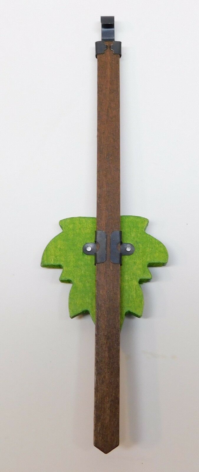 Cuckoo Clock Pendulum 2" Maple Leaf Style NEW GREEN German Made 7 1/4" Length 2