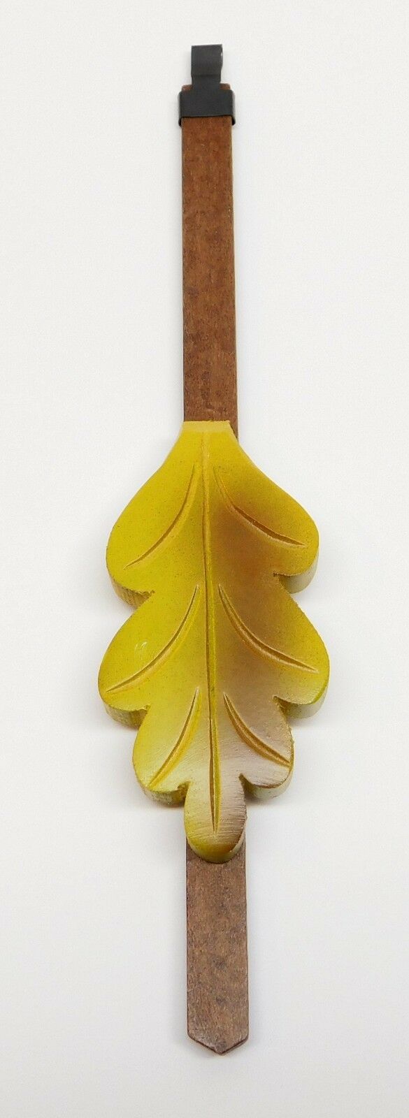 Cuckoo Clock Pendulum Oak Leaf Style Green 8" Long 1.5" Wide