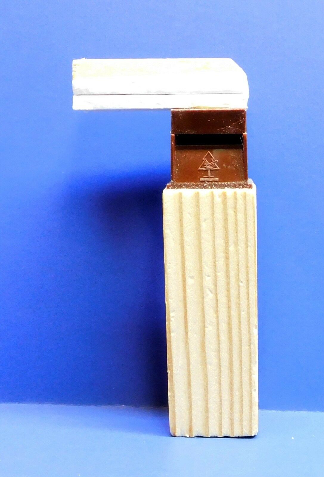 Pair of German-made side-opening cuckoo clock bellows, 3 11/16" height with 3 1/8" tubes, replacement parts for restoring cuckoo clocks