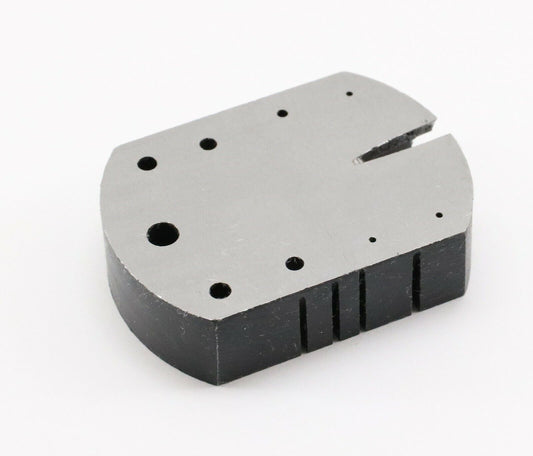 small anvil bench block for jewelry watch and clock repair with V-groove