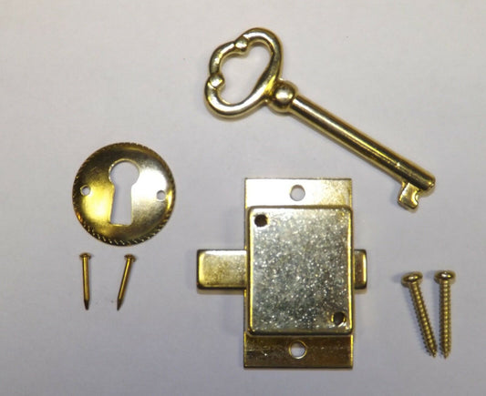 Howard Miller Older Style Grandfather Clock Door Lock Key Set Brass Ridgeway