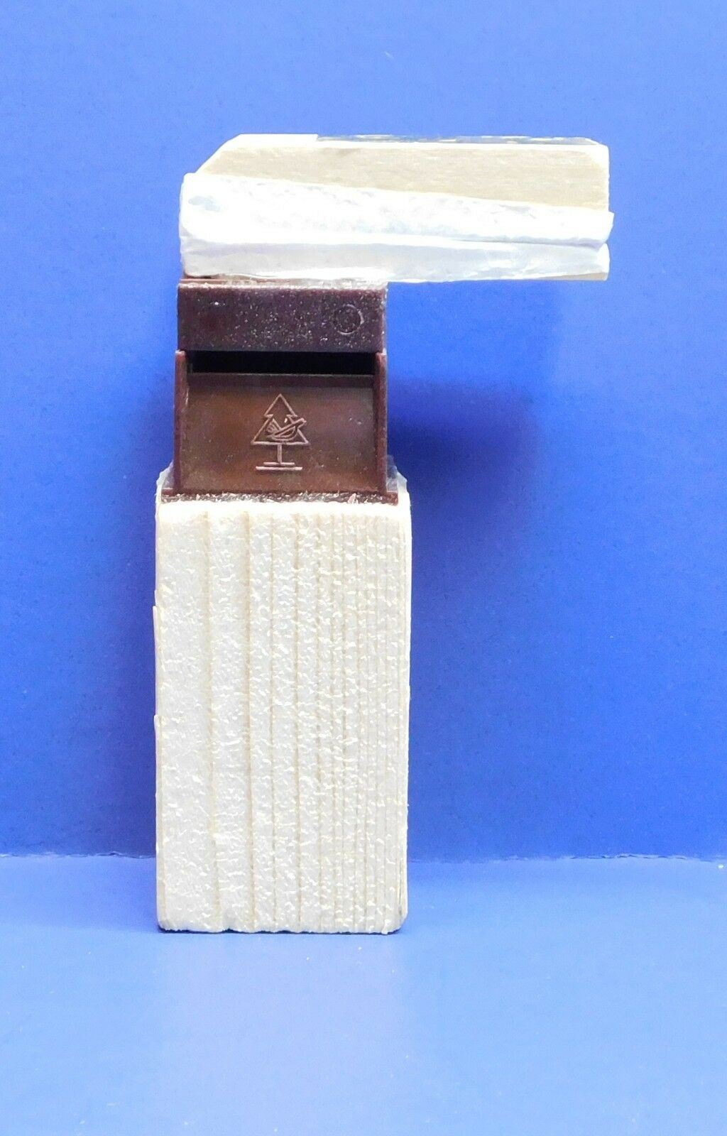 German made side-opening cuckoo clock bellows 3 5/16 inch height with 2 3/4 inch tubes