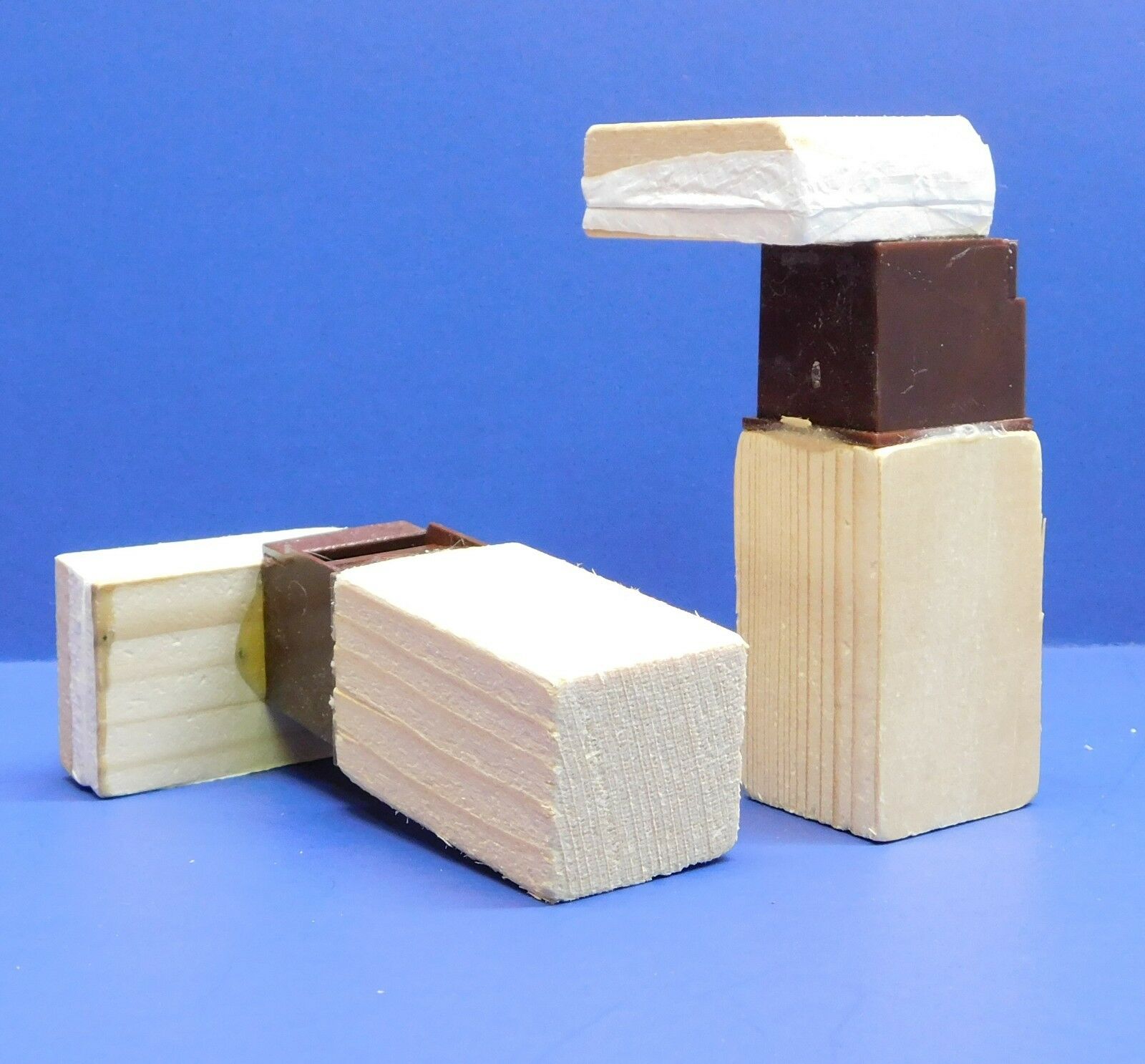 German made side-opening cuckoo clock bellows 3 5/16 inch height with 2 3/4 inch tubes